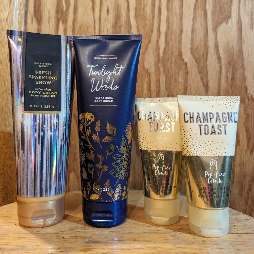 Bath & Body Works Body Set of 4 Creams NEW UNUSED